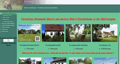 Desktop Screenshot of ferienhaus-baerenwald-mueritz.de