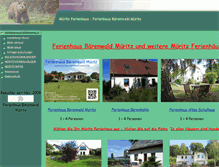 Tablet Screenshot of ferienhaus-baerenwald-mueritz.de